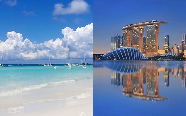 Biele pláže Filipín a kozmopolitný Singapur 