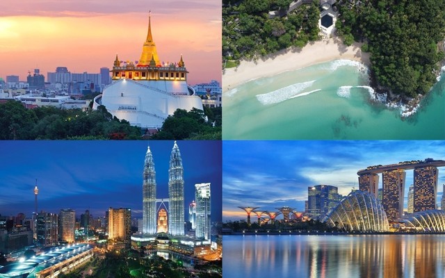 Ázijský trojlístok Thajsko, Malajzia, Singapur