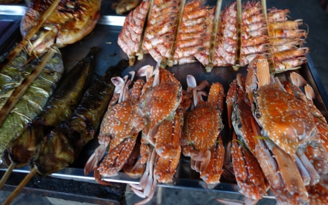 Kep crab market 